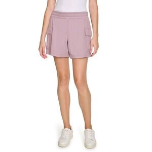 DKNY Womens Cargo Short Purple Size XXL French Terry Classic Fit Ultra Soft 5"